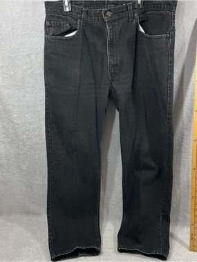 VTG Levi's 505 Black 5 Pocket  Made in Mexico 1994 Jeans Mens Actual Size 38X30